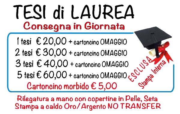 Promozione Tesi di Laurea